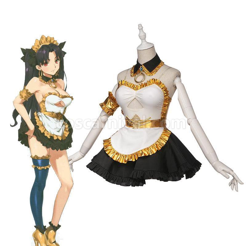 FGO FateGrand Order Ishtar Women Maid Uniform Dress Halloween Cosplay Costumes coscarnival011117778