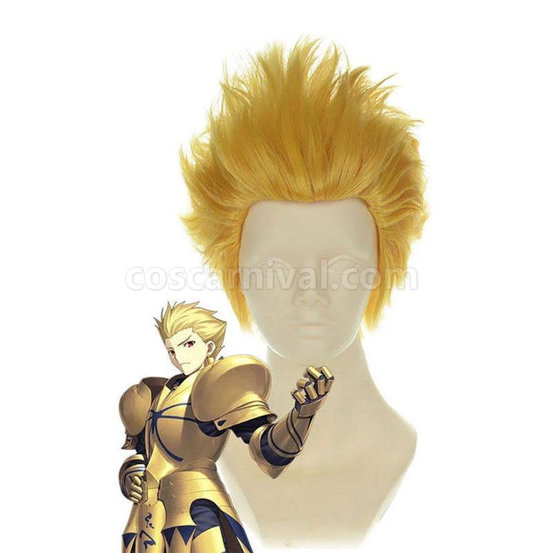 FGO FateStay Night Archer Gilgamesh Blonde Short Man Cosplay Wig coscarnival011117620