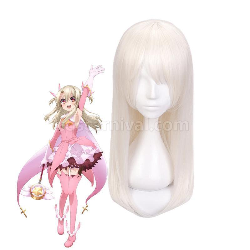 FGO Fate/kaleid Liner Illyasviel Von Einzbern Milk gold Long Straight Cosplay wig, front view