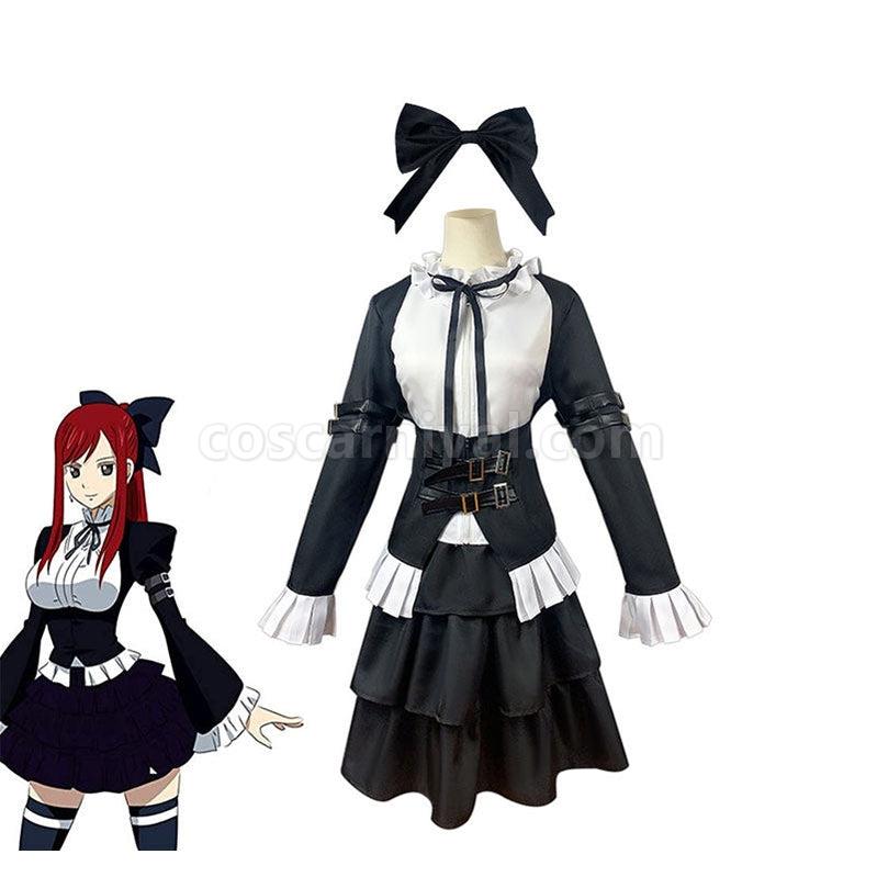 Fairy Tail Erza Scarlet Maid Outfit Cosplay Costumes coscarnival011114371