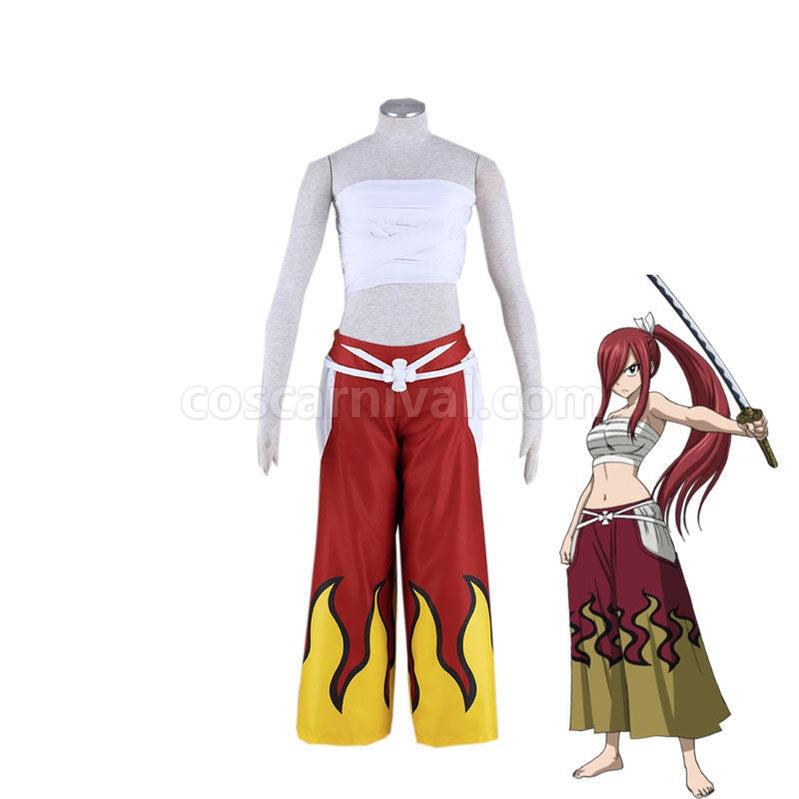 Fairy Tail Erza Scarlet Red Female Cosplay Costume coscarnival011115546