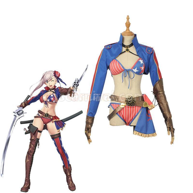 Fate Grand Order FGO Miyamoto Musashi Sexy Swimsuit Cosplay Costumes coscarnival011118878