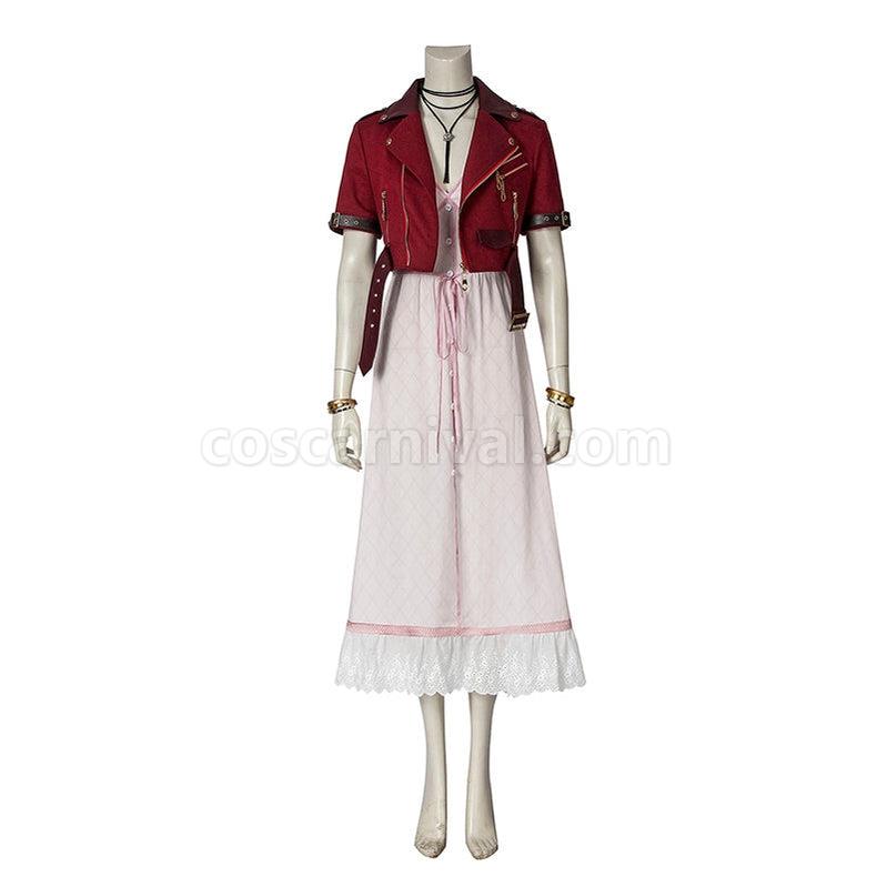 Final Fantasy VII Remake FF7 Aerith Gainsborough Outfits Cosplay Costume coscarnival011113595