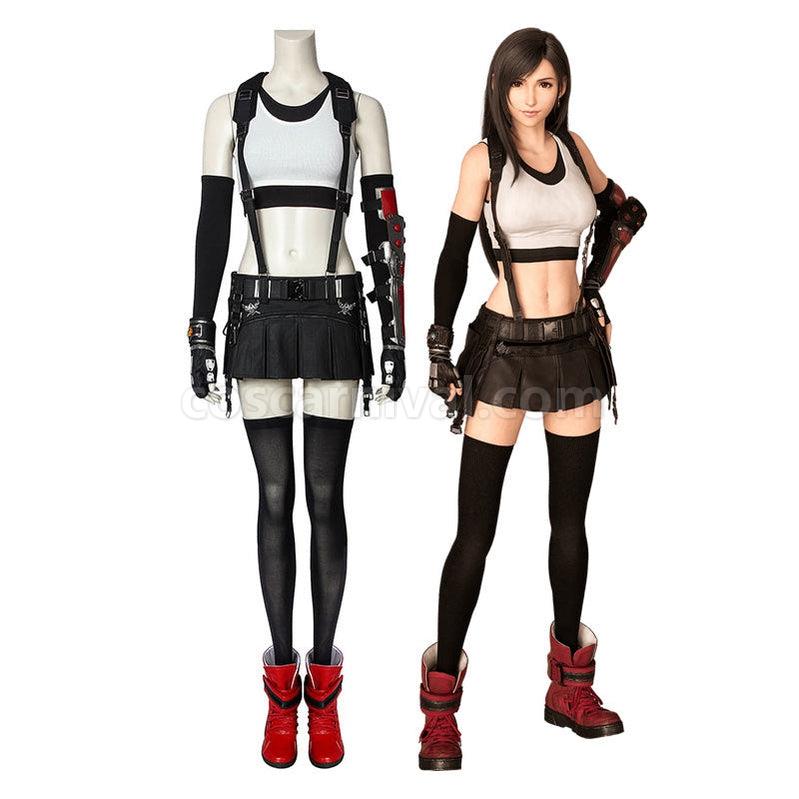 Final Fantasy VII Remake FF7 Tifa Lockhart Outfits Cosplay Costume coscarnival011113672