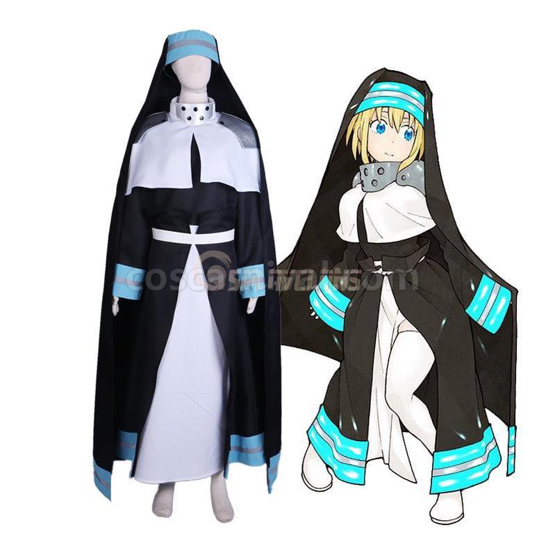 Fire Force Iris Fire Suit Cosplay Costume coscarnival011118536