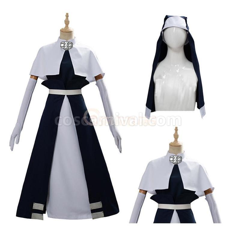 Iris cosplay costume from Fire Force, side view