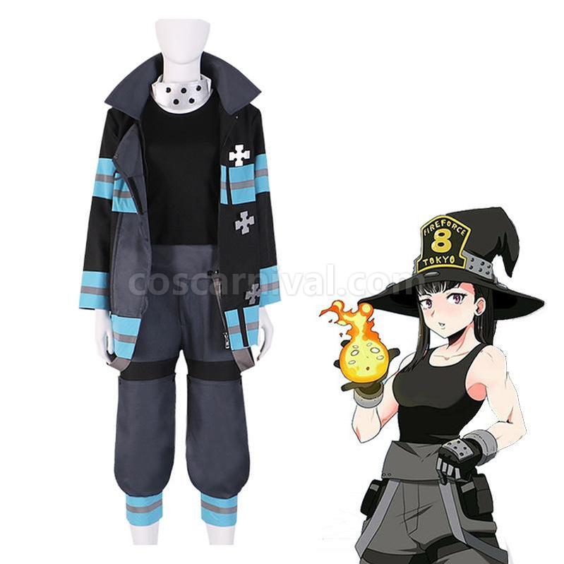 Fire Force Maki Oze Fire Suit Cosplay Costume coscarnival011118229