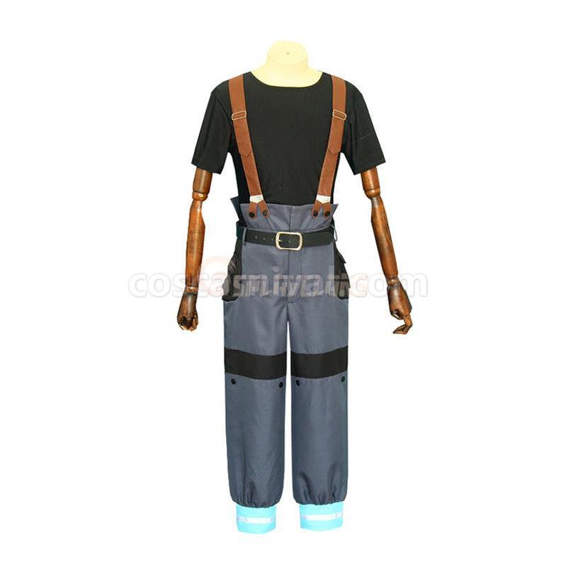 Shinra Kusakabe cosplay costume from Fire Force, detail 1