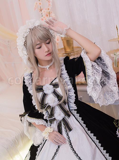 Flower-Bowknots-Black-And-White-Stitching-Sweet-Lolita-Trumpet-Sleeve-Dress-coscarnival-475.jpg