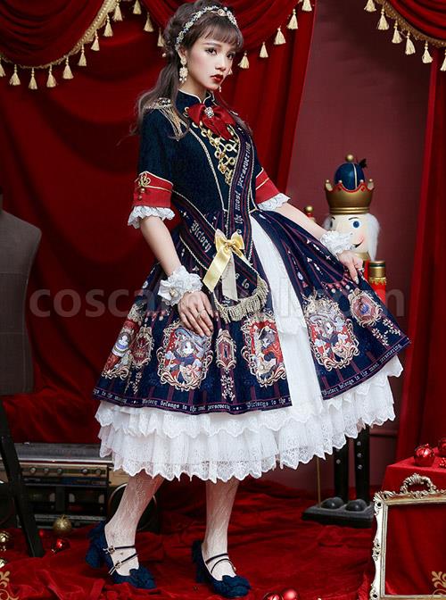 Fog-moon-And-Crown-Series-Court-Style-Elegance-Classic-Lolita-OP-Half-Sleeve-Dress-Set-coscarnival-3653