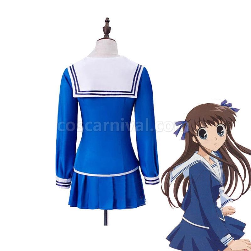 Fruits Basket Tohru Honda School Uniform Halloween Cosplay Costumes coscarnival011116876