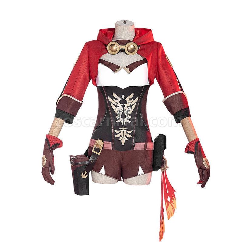 Genshin Impact Amber Fullset Cosplay Costumes coscarnival011112328