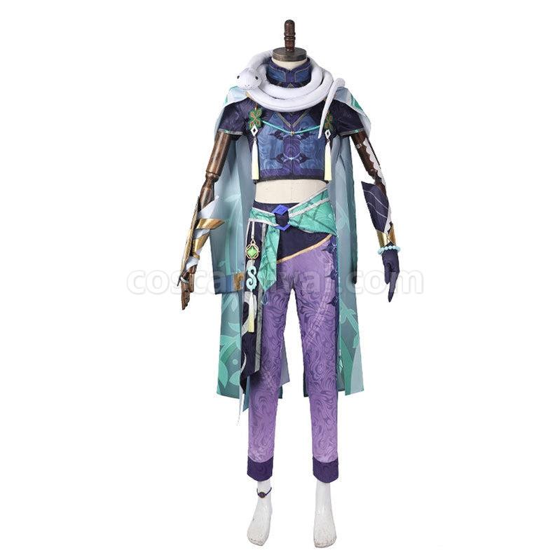 Genshin Impact Baizhu Fullsuit Cosplay Costumes coscarnival011111512