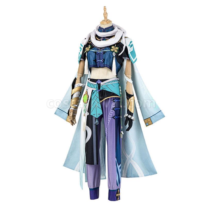 Genshin Impact Baizhu Fullsuit Cosplay Costumes coscarnival011111680
