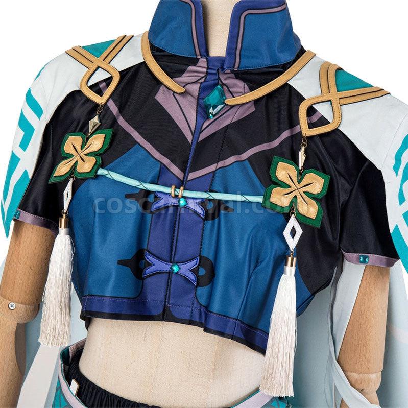 Genshin Impact Baizhu Fullsuit Cosplay Costumes coscarnival011111718