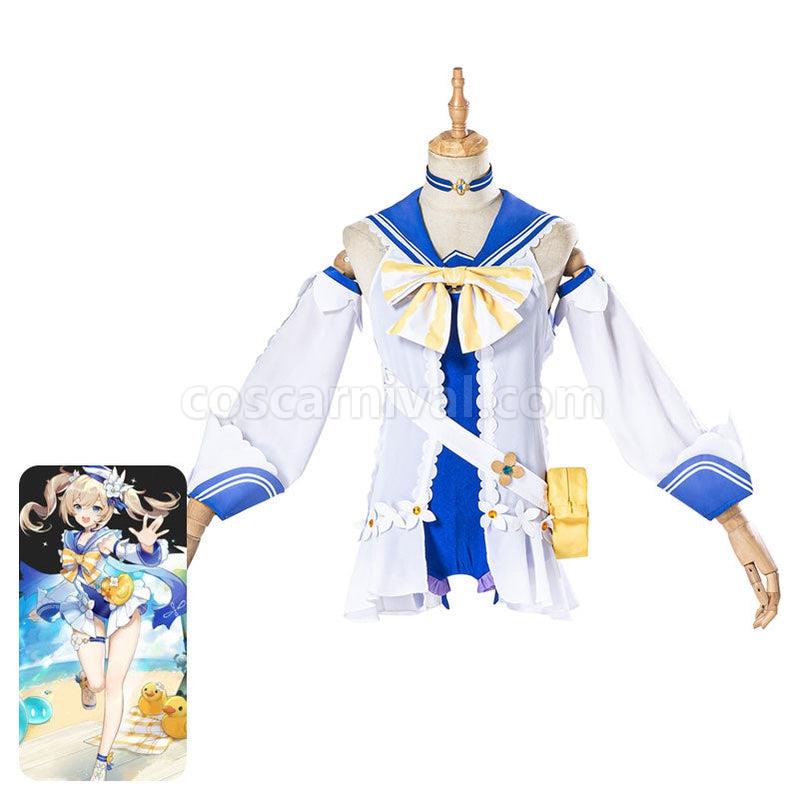 Genshin Impact Barbara Summertime Sparkle Summer Beach Cosplay Costumes coscarnival011110955