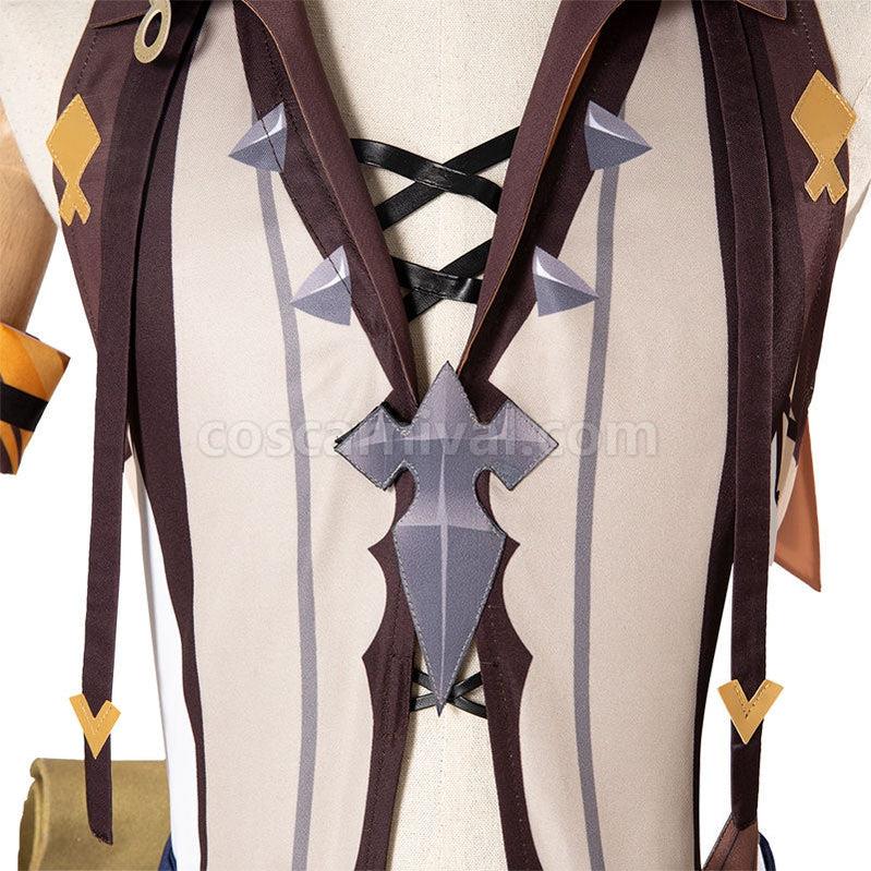 Genshin Impact Bennett Fullsuit Cosplay Costumes coscarnival011111371