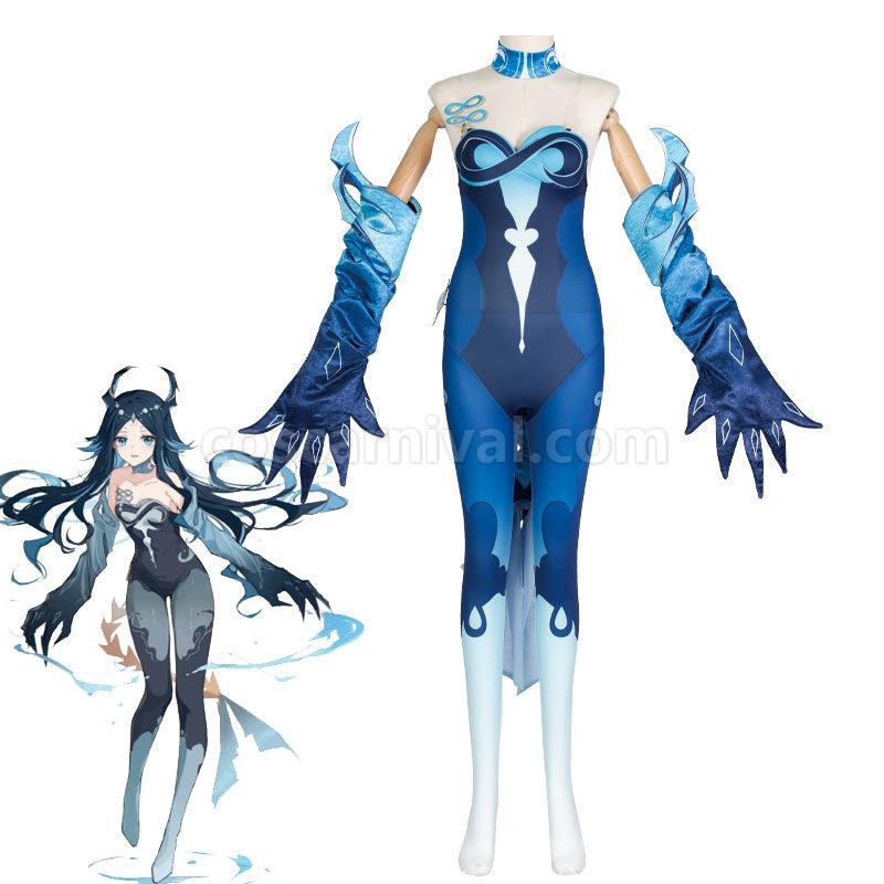 Genshin Impact Bonanus Hydro Yakshas Cosplay Costumes coscarnival01111471