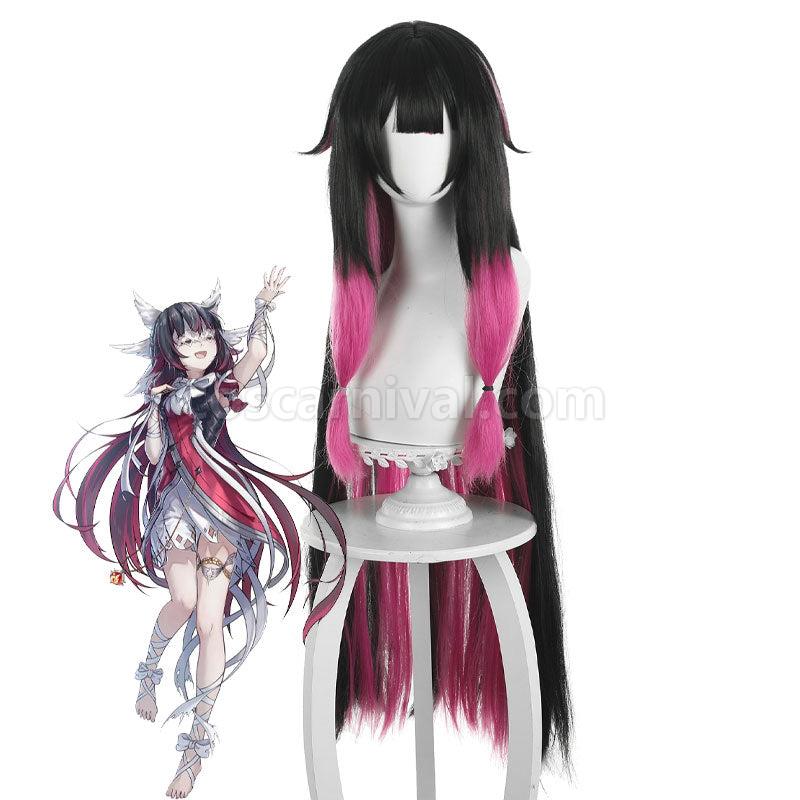 Genshin Impact Columbina Damslette Balck Pink Cosplay Wigs coscarnival01112513