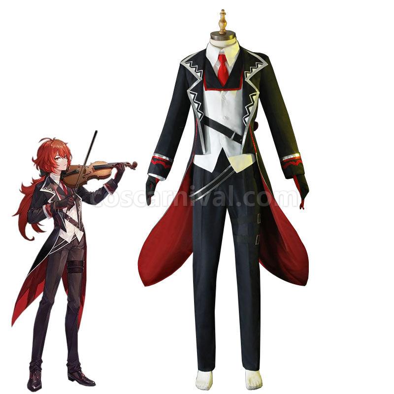 Genshin Impact Concert Diluc Full set Cosplay Costumes coscarnival01119257