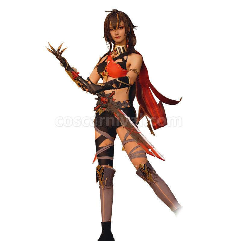 Genshin Impact Dehya Cosplay Costumes coscarnival01112394