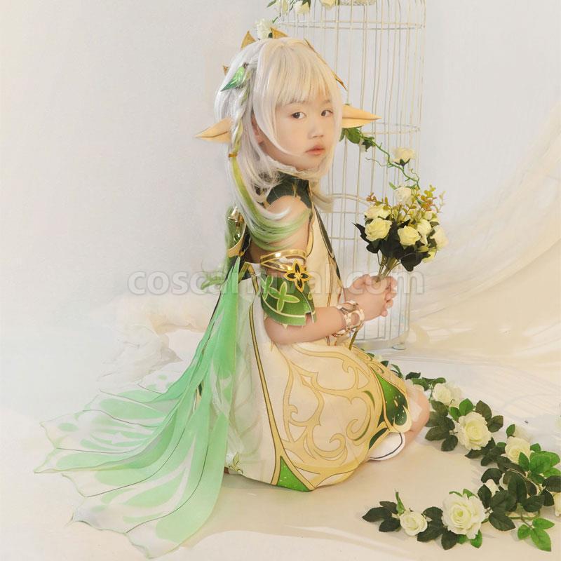 Genshin Impact Dendro Archon Kusanali Nahida Kids Cosplay Costumes coscarnival01113019