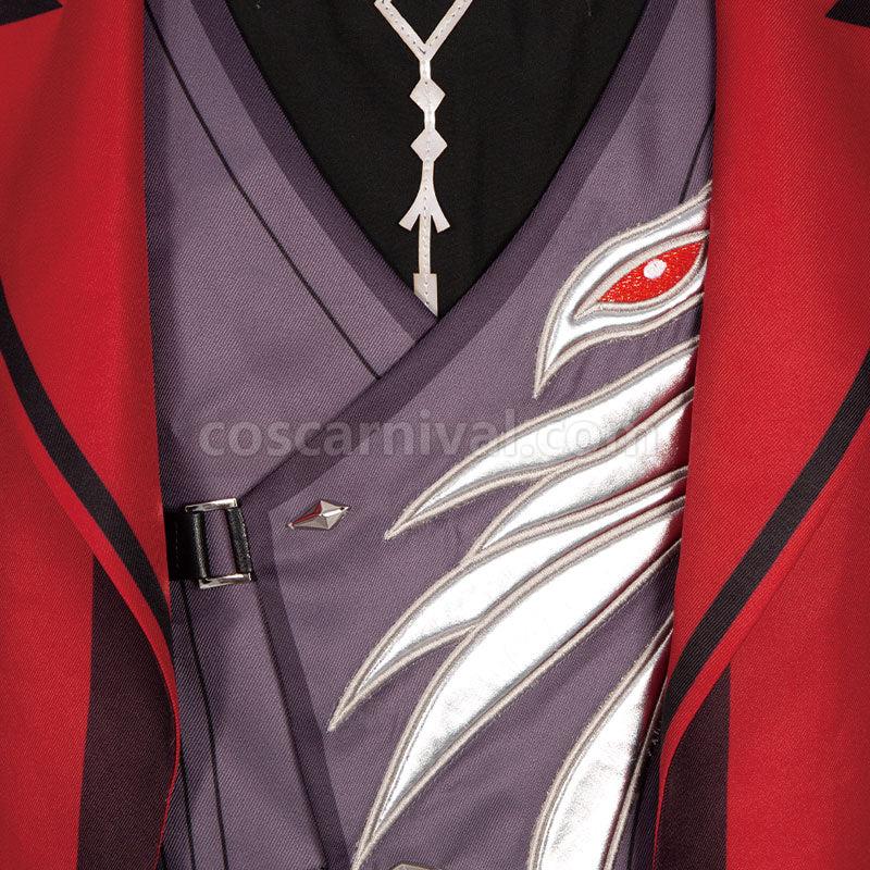 Genshin Impact Diluc Red Dead of Night Fullset Cosplay Costume coscarnival01113509