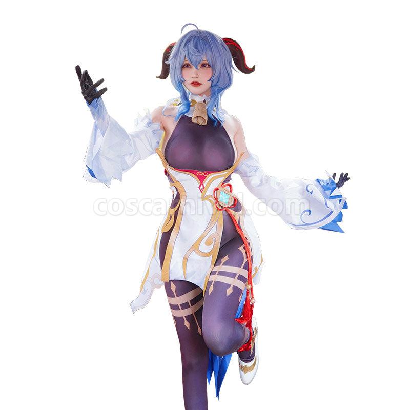 Genshin Impact Ganyu Fullset Cosplay Costume coscarnival011110158