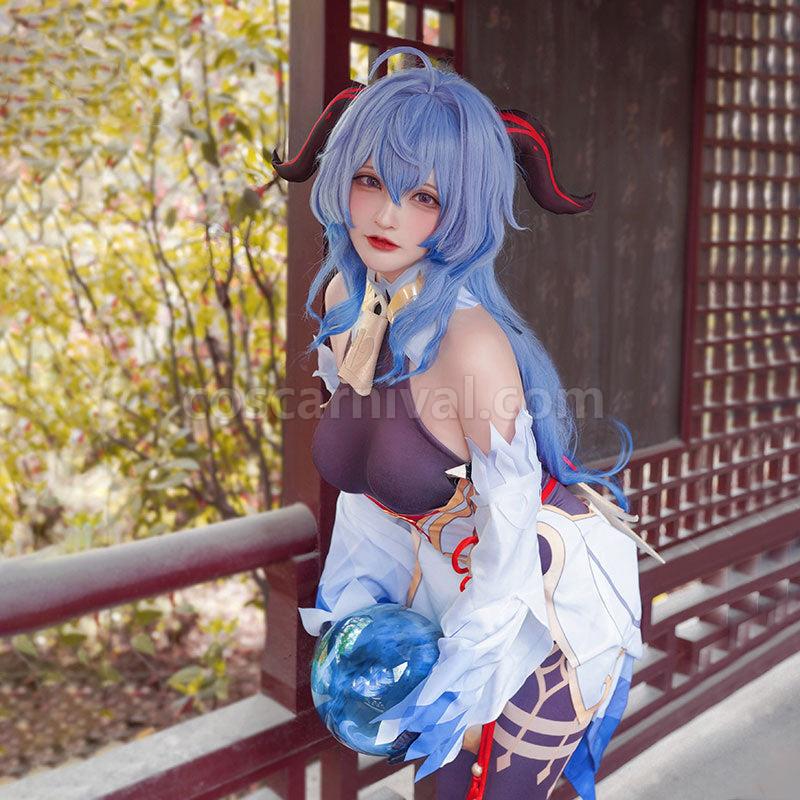 Genshin Impact Ganyu Fullset Cosplay Costume coscarnival011110177