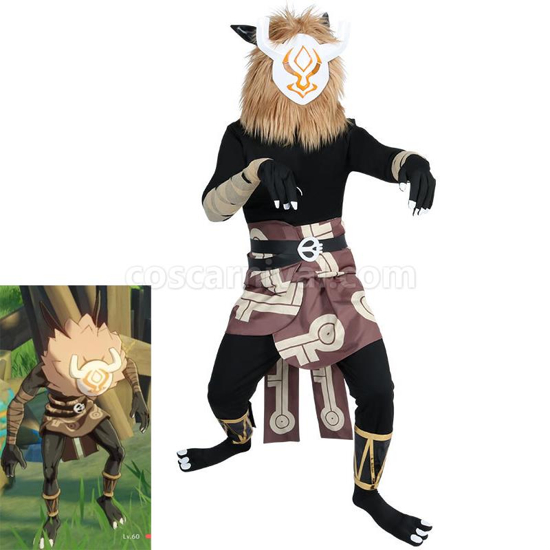 Genshin Impact Hilichurls Cosplay Costumes coscarnival01117828
