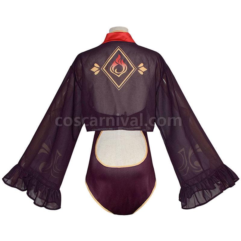 Genshin Impact Hu Tao Swimsuit Cosplay Costumes coscarnival01115676
