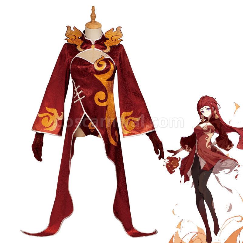 Genshin Impact Indarias Pyro Yakshas Cosplay Costumes coscarnival01113621