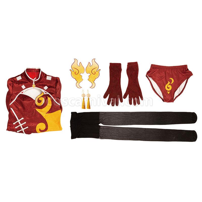 Genshin Impact Indarias Pyro Yakshas Cosplay Costumes coscarnival01113660