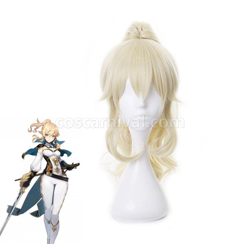 Genshin Impact Jean Blonde Ponytail Cosplay Wigs coscarnival011111342