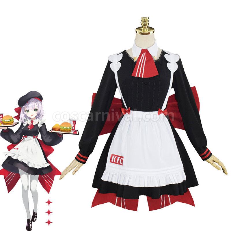 Genshin Impact KFC Noelle Maid Cosplay Costumes coscarnival01119586