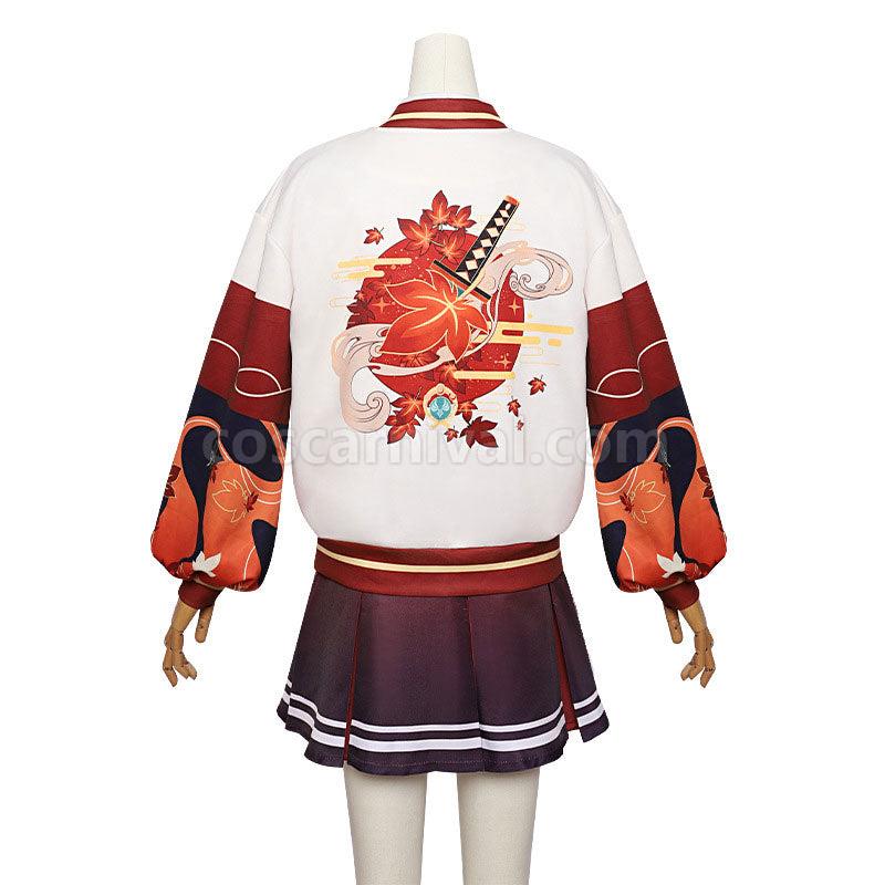 Genshin Impact Kaedehara Kazuha Uniform Cosplay Costumes coscarnival01112313