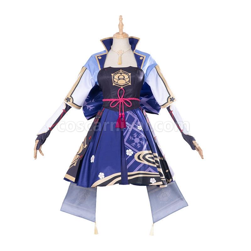 Genshin Impact Kamisato Ayaka Fullset Cosplay Costumes coscarnival011112516