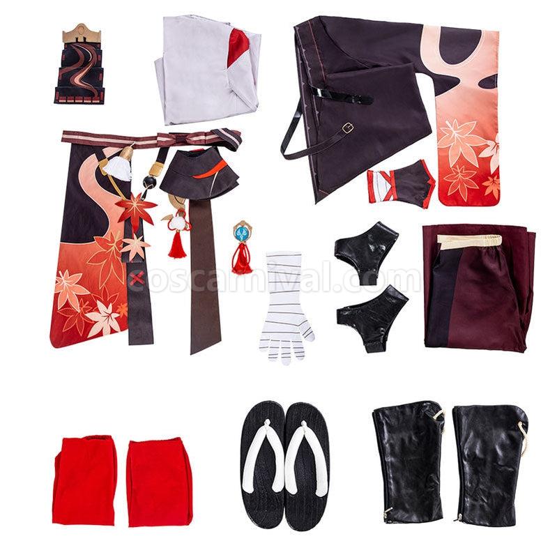 Genshin Impact Kazuha Fullsuit Cosplay Costumes coscarnival011111010