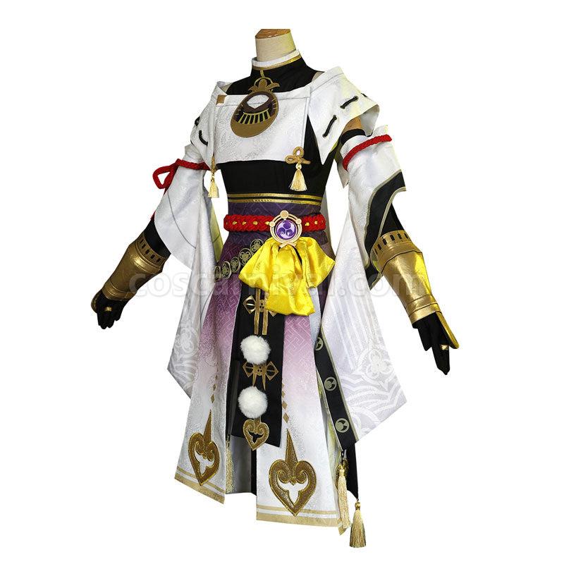 Genshin Impact Kujo Sara Fullset Cosplay Costumes coscarnival011110267
