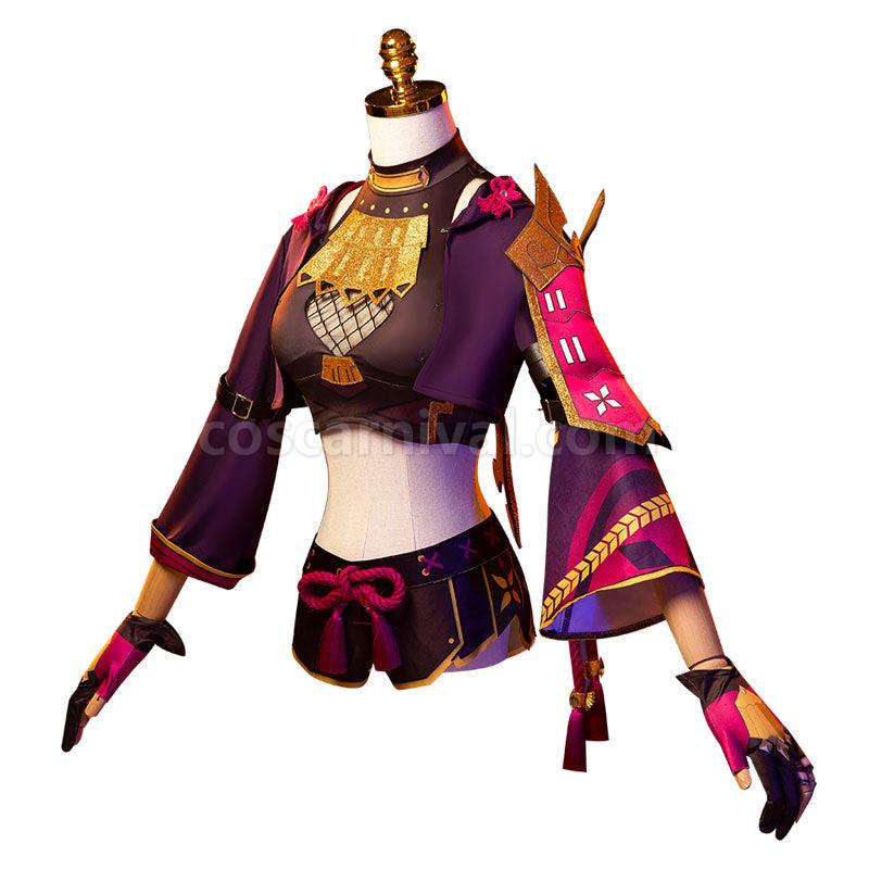 Genshin Impact Kuki Shinobu Cosplay Costumes coscarnival01115733
