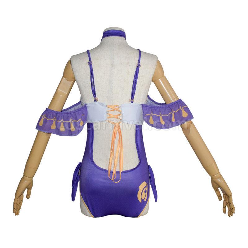 Genshin Impact Lisa Minci Swimsuit Cosplay Costumes coscarnival01115678