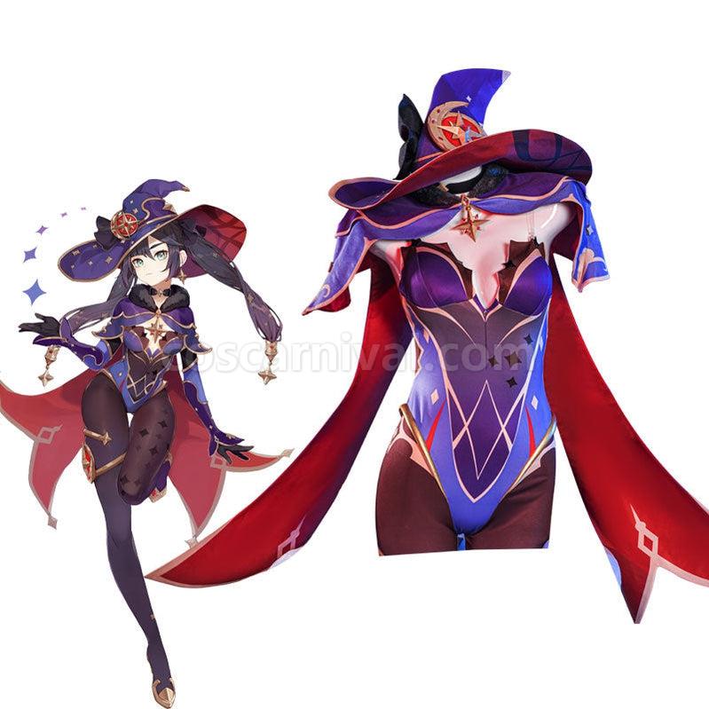 Genshin Impact Mona Megistus Fullset Cosplay Costumes coscarnival011112606