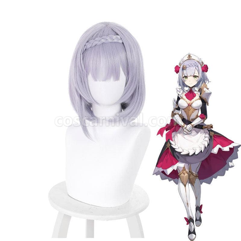Genshin Impact Noelle Light Purple Short Cosplay Wigs coscarnival011111490