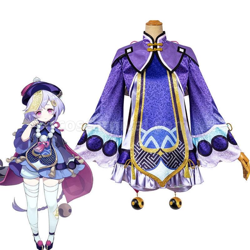 Genshin Impact QiQi Fullset Cosplay Costumes coscarnival011112509