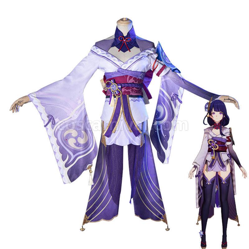 Genshin Impact Raiden Shogun Baal Fullset Cosplay Costumes coscarnival011110278