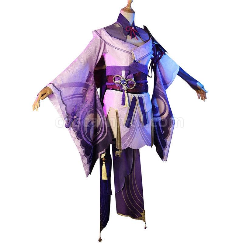 Genshin Impact Raiden Shogun Fullset Cosplay Costumes coscarnival011110655