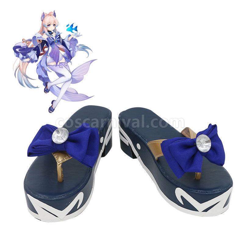 Genshin Impact Sangonomiya Kokomi Cosplay Shoes coscarnival01118718