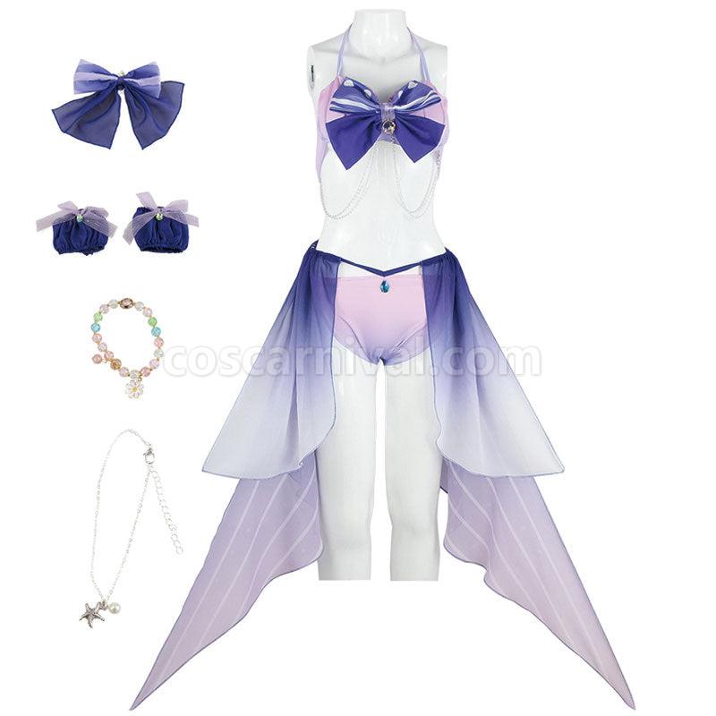 Genshin Impact Sangonomiya Kokomi Swimsuit Cosplay Costumes coscarnival01115293