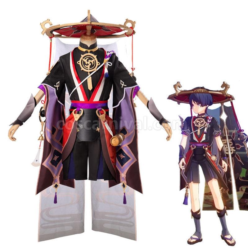 Genshin Impact Scaramouche Fullsuit Cosplay Costumes coscarnival011111595