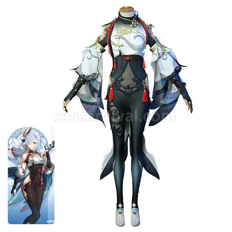 Genshin Impact Shenhe Fullset Cosplay Costumes coscarnival01118413